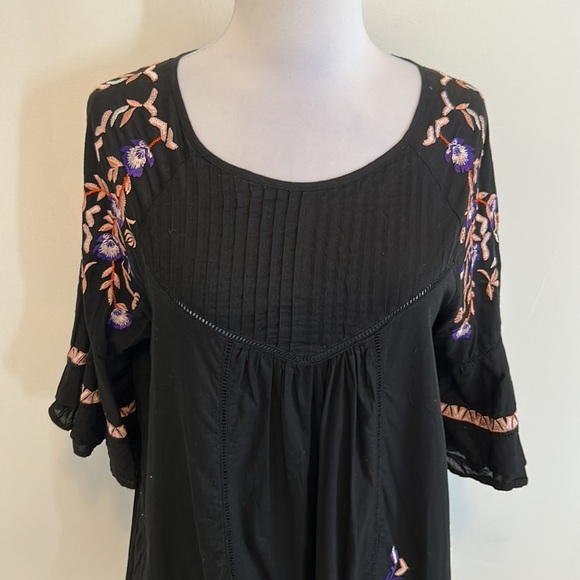 Free People Pavlo Embroidered Bell Sleeve Dress - Picture 6 of 10